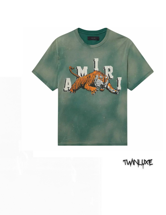 AMIRI Tiger tee verde